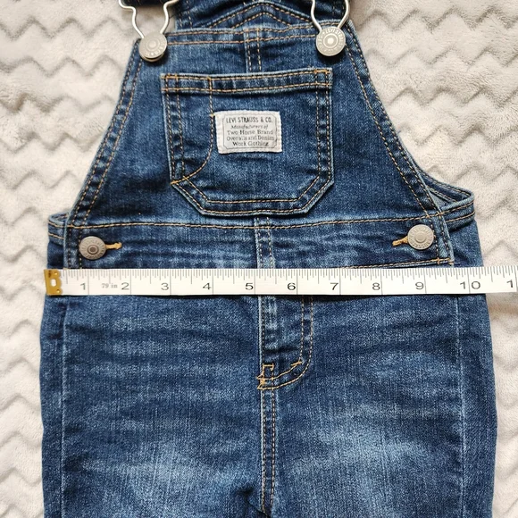 Levi's Baby 6m Denim Overall Bib Pants ECU - Picture 5 of 6